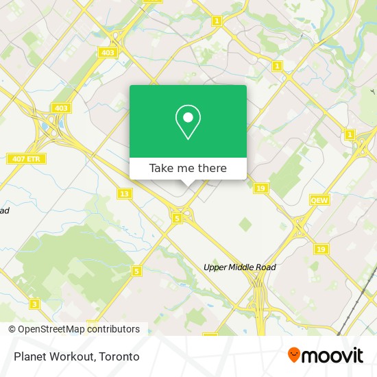 Planet Workout map