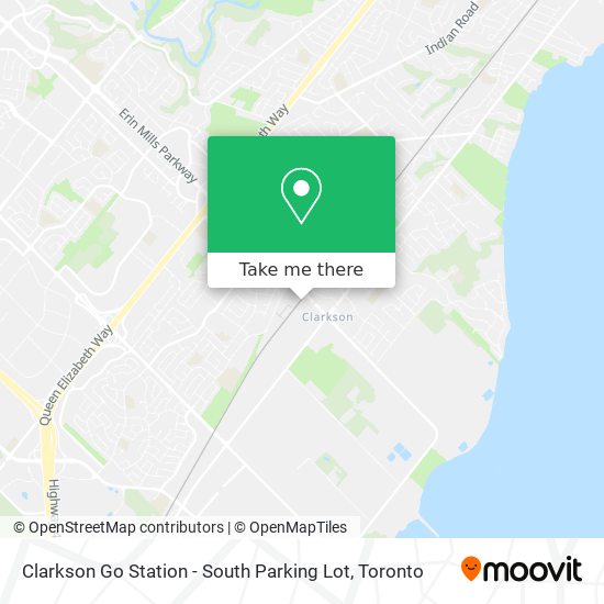 Clarkson Go Station - South Parking Lot map