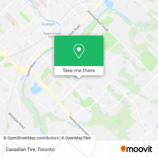 Canadian Tire map