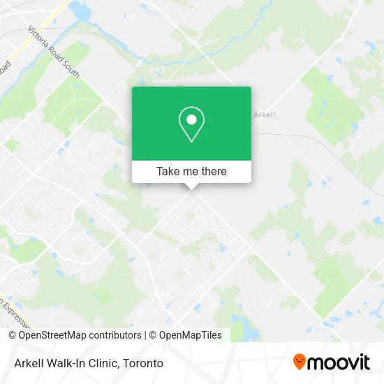 Arkell Walk-In Clinic map