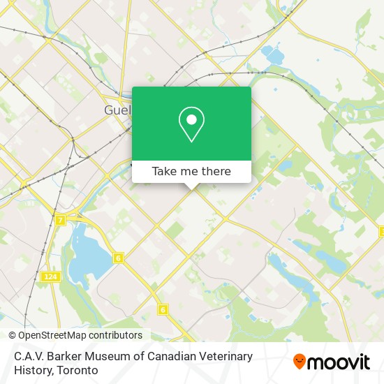 C.A.V. Barker Museum of Canadian Veterinary History map