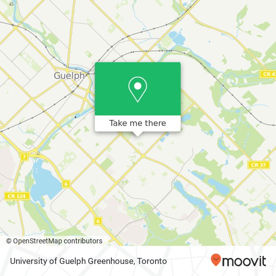 University of Guelph Greenhouse map