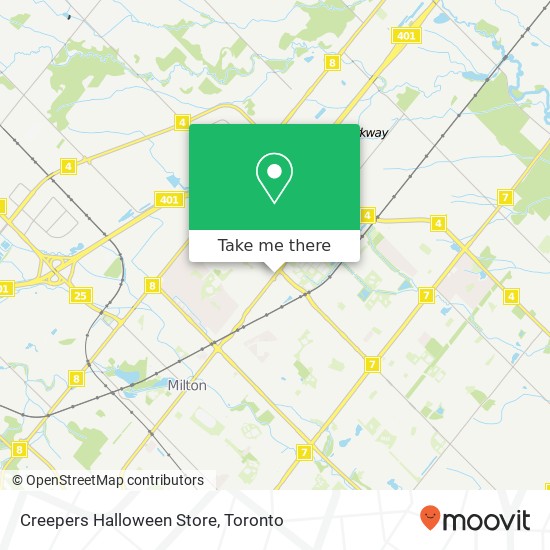 Creepers Halloween Store map