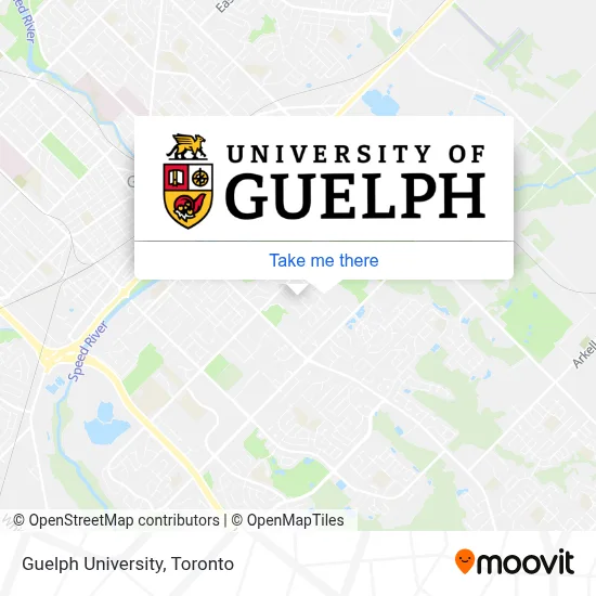 Guelph University map