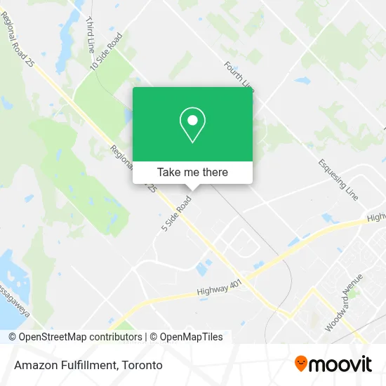 Amazon Fulfillment map