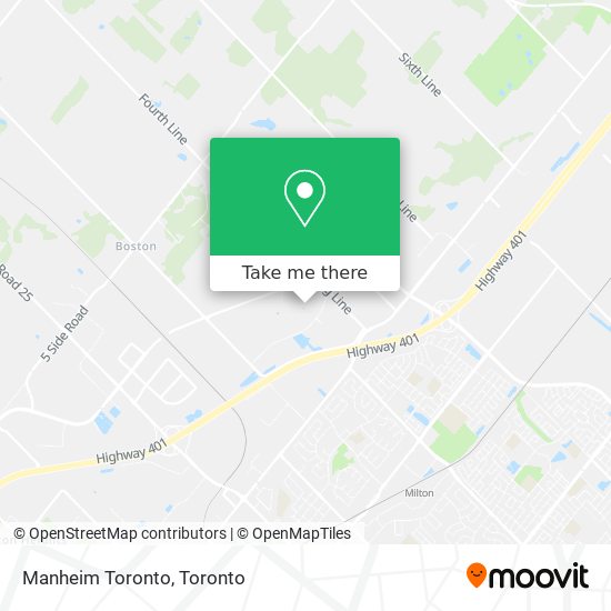 Manheim Toronto map