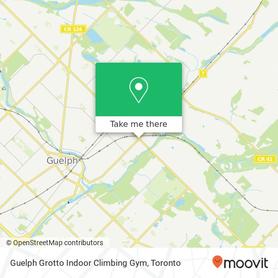 Guelph Grotto Indoor Climbing Gym map