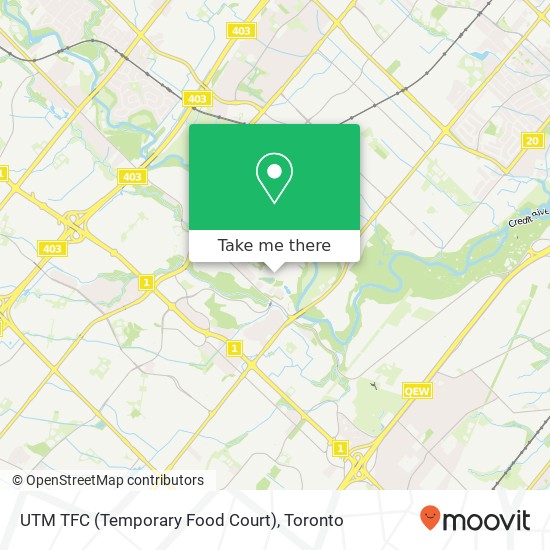 UTM TFC (Temporary Food Court) map