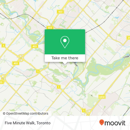 Five Minute Walk map
