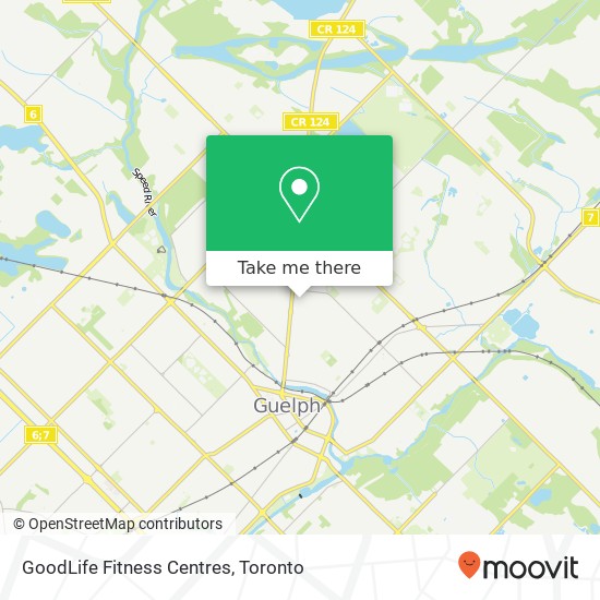 GoodLife Fitness Centres map