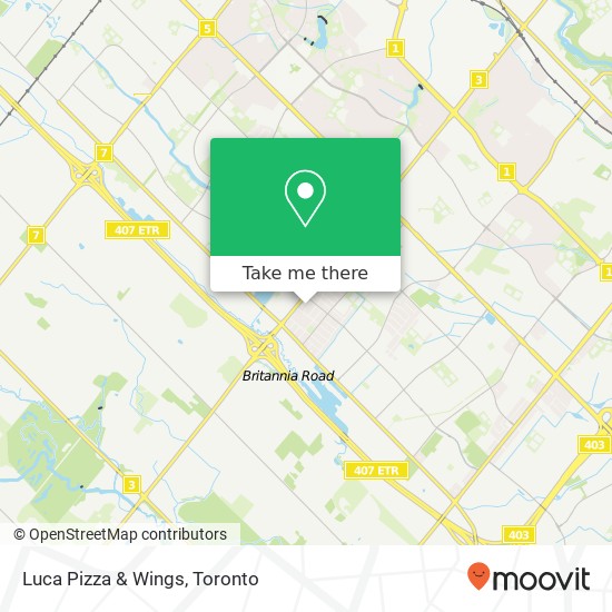 Luca Pizza & Wings plan