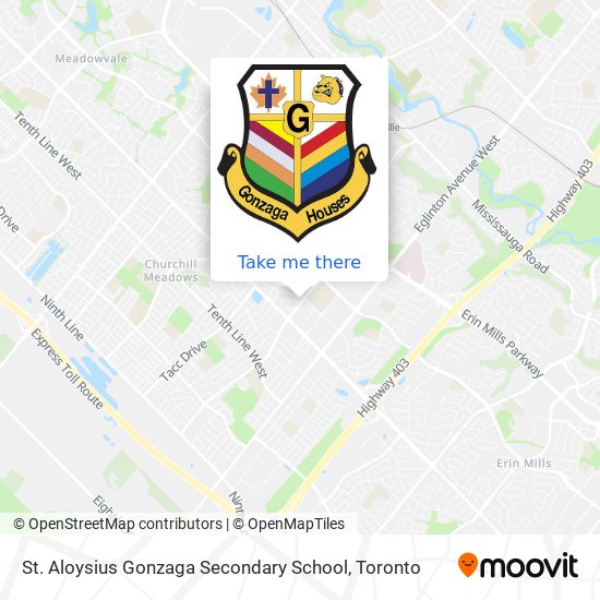 St. Aloysius Gonzaga Secondary School map