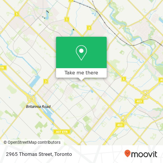 2965 Thomas Street map