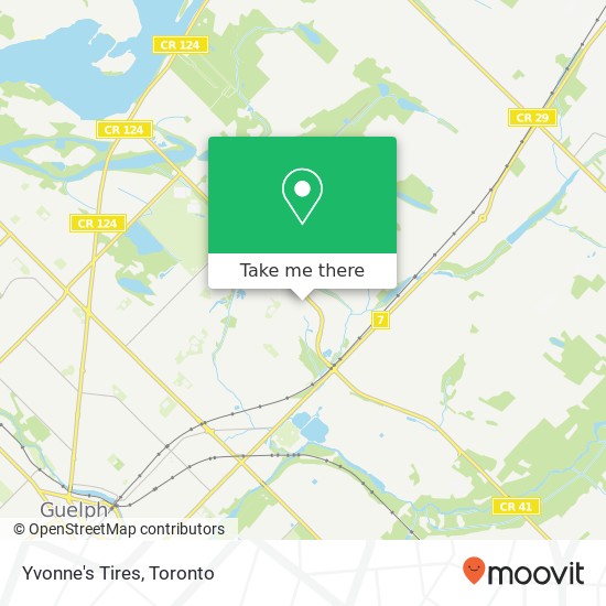 Yvonne's Tires map