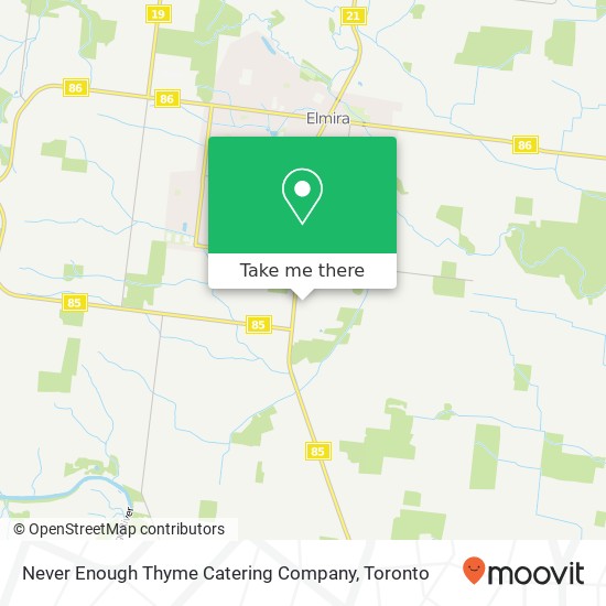 Never Enough Thyme Catering Company map