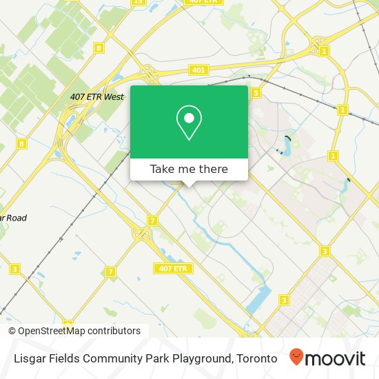 Lisgar Fields Community Park Playground map