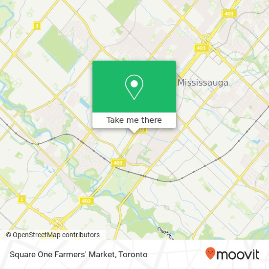 Square One Farmers' Market map