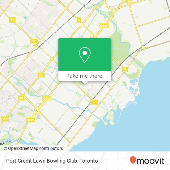 Port Credit Lawn Bowling Club map