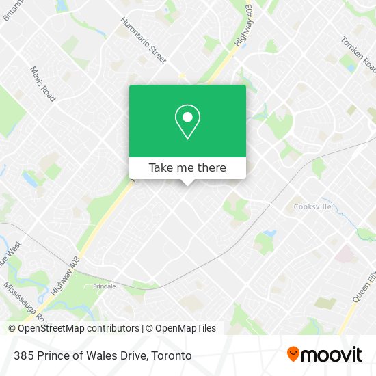 385 Prince of Wales Drive map