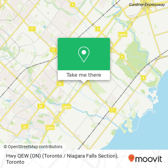 Hwy QEW (ON) (Toronto / Niagara Falls Section) plan