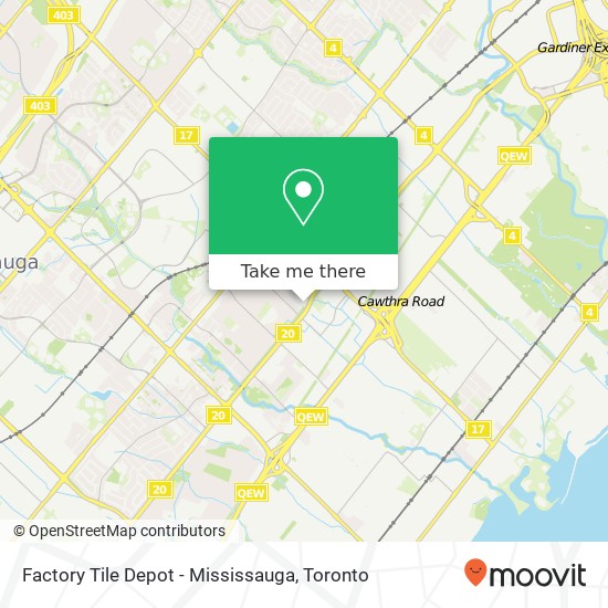 Factory Tile Depot - Mississauga plan