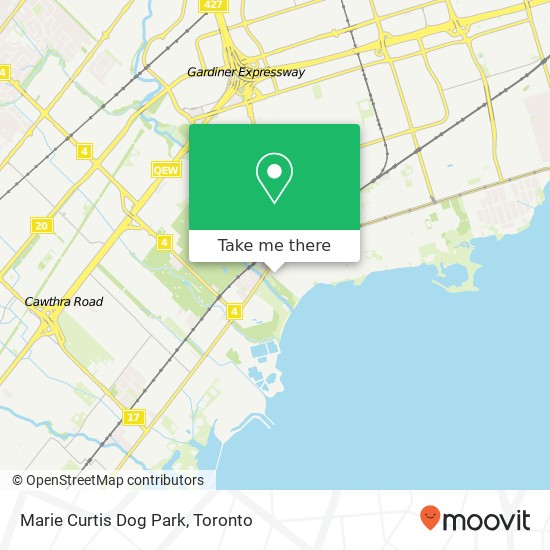 Marie Curtis Dog Park map