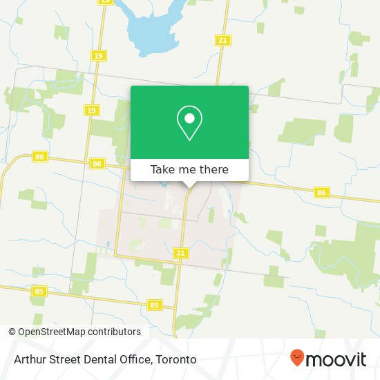 Arthur Street Dental Office map