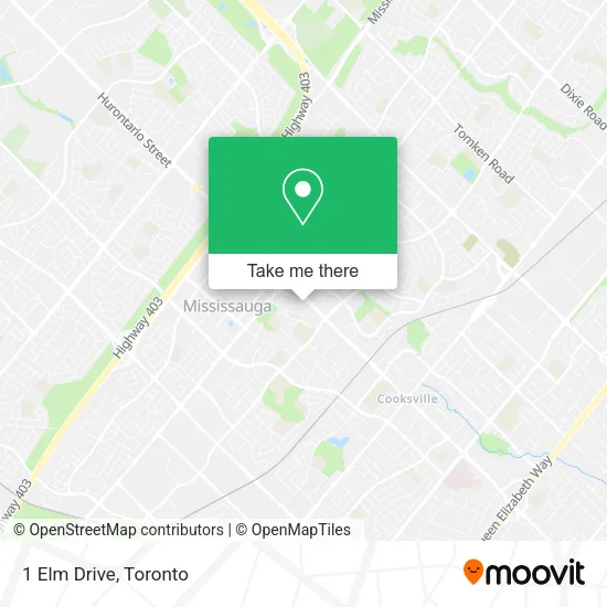 1 Elm Drive map