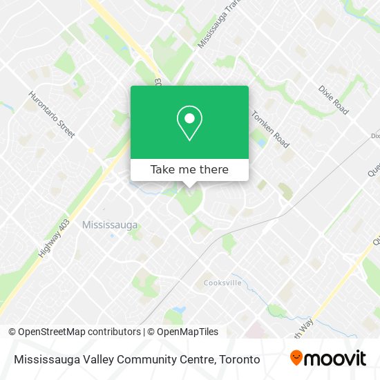 Mississauga Valley Community Centre map