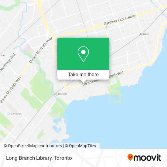 Long Branch Library map
