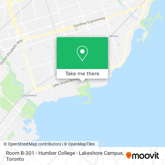 Room B-301 - Humber College - Lakeshore Campus map