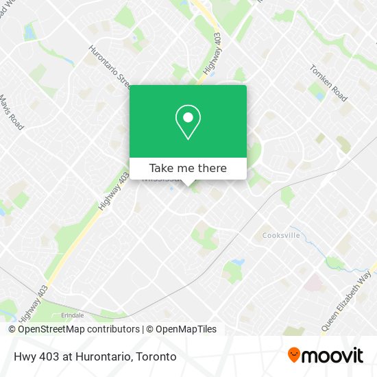 Hwy 403 at Hurontario map