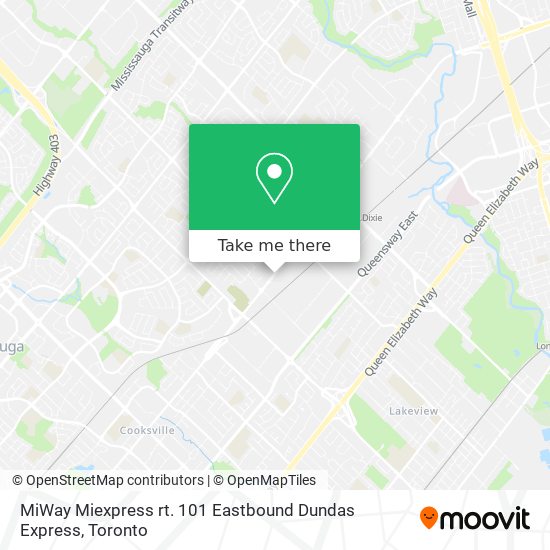 MiWay Miexpress rt. 101 Eastbound Dundas Express plan