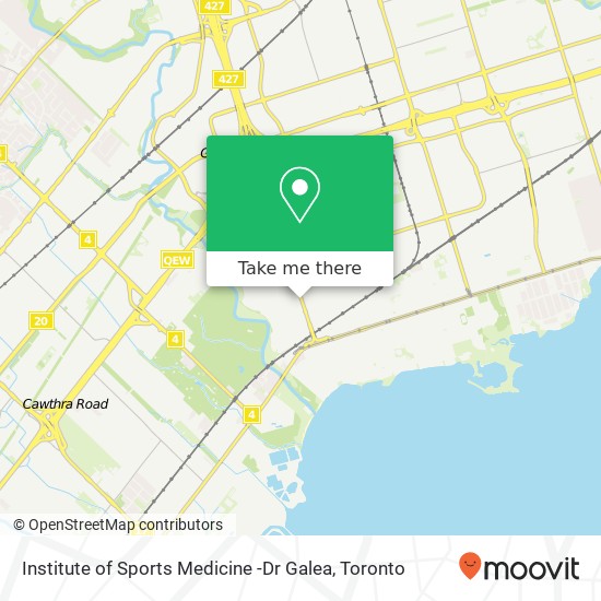 Institute of Sports Medicine -Dr Galea map