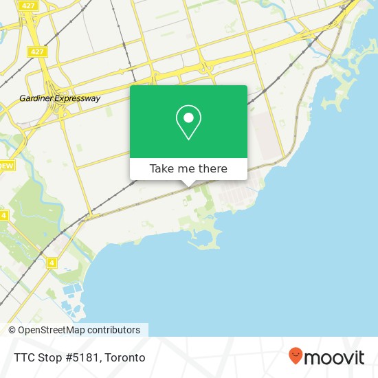 TTC Stop #5181 map