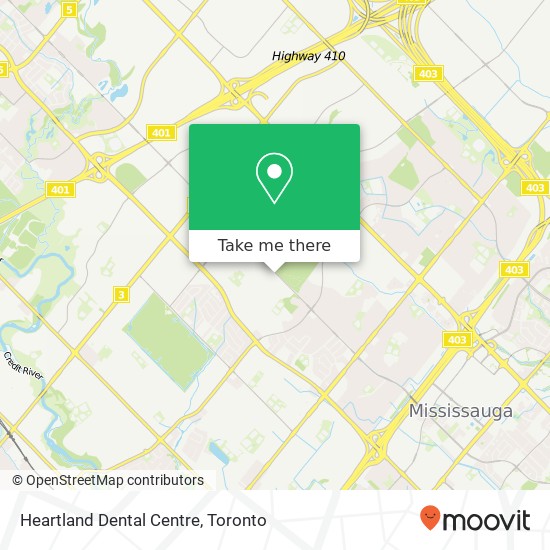 Heartland Dental Centre map