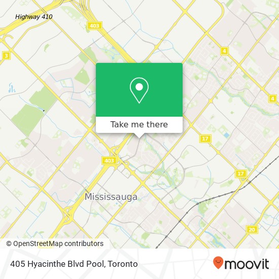 405 Hyacinthe Blvd Pool map