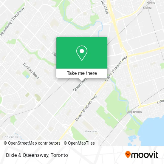 Dixie & Queensway map