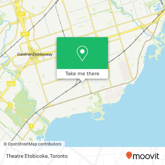 Theatre Etobicoke map