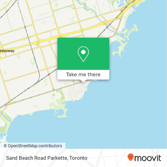 Sand Beach Road Parkette map