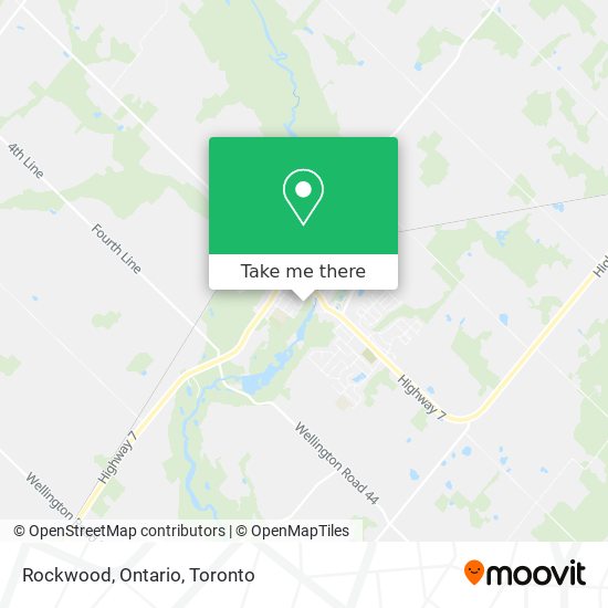 Rockwood, Ontario map