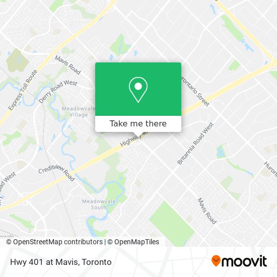 Hwy 401 at Mavis plan