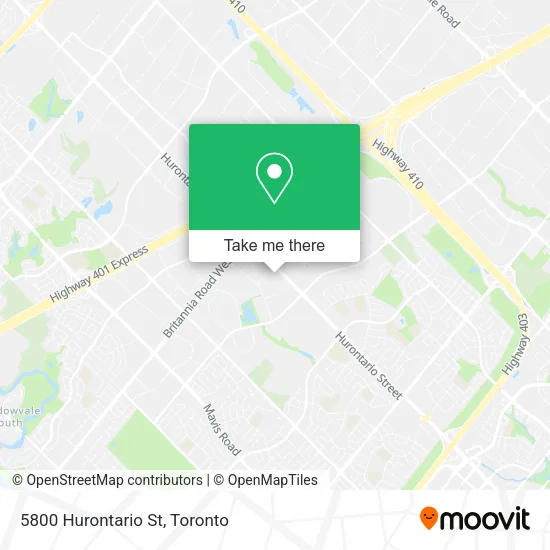 5800 Hurontario St map