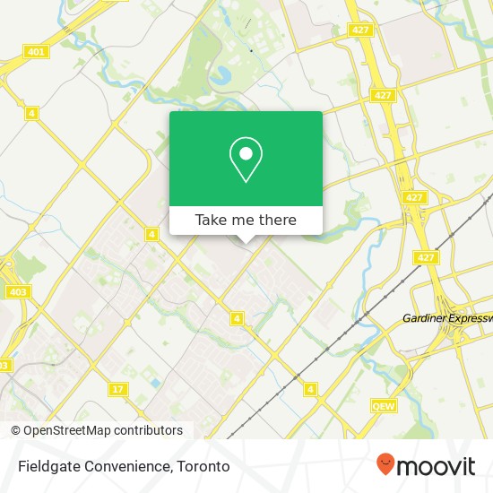 Fieldgate Convenience map