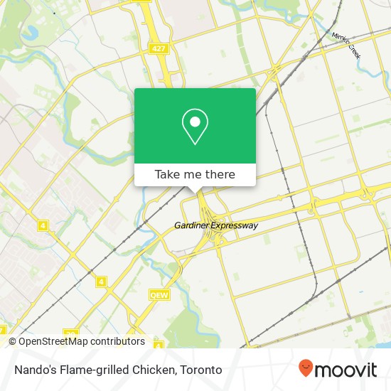 Nando's Flame-grilled Chicken map
