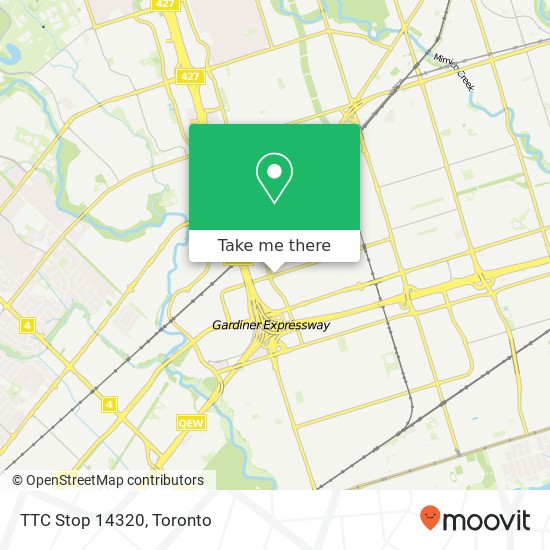 TTC Stop 14320 map