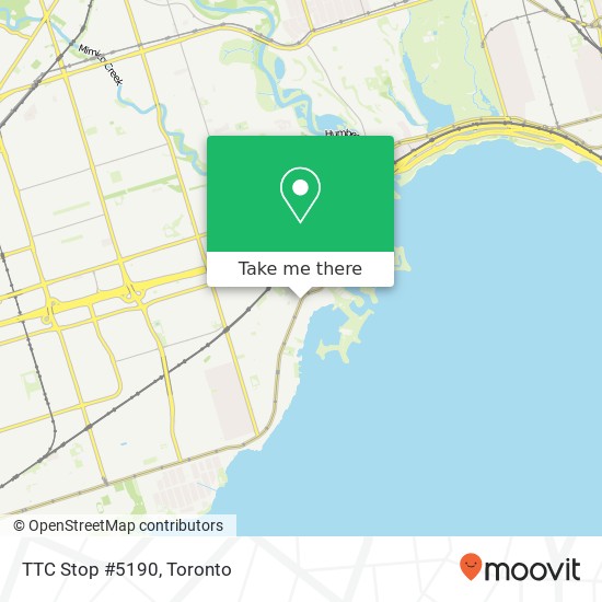 TTC Stop #5190 map