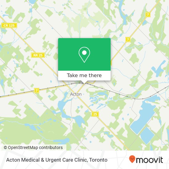 Acton Medical & Urgent Care Clinic map