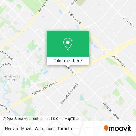 Neovia - Mazda Warehouse map