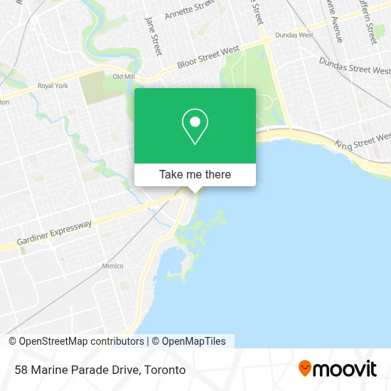 58 Marine Parade Drive map